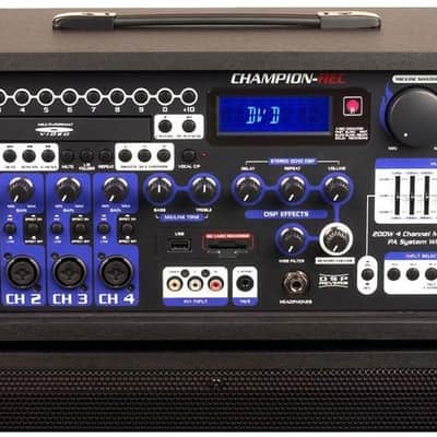 VocoPro 200W 4CH Multi-Format Digital, USB, Black (CHAMPIONREC9) image 4