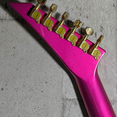 Jackson Japan Pro Series Randy Rhoads RR5 Rhoads 2009 Metallic Pink with Silver Bevels image 14
