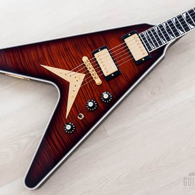 2022 Gibson Custom Shop Dave Mustaine Flying V EXP Limited Edition Red Amber Burst w/ Case, CoA, Tags image 1