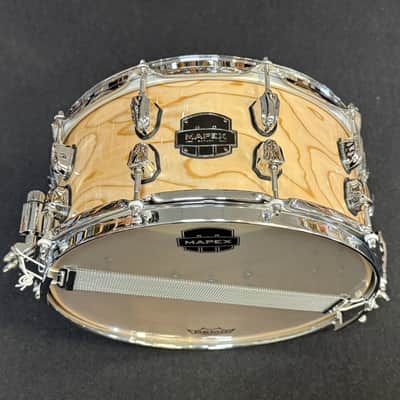 Mapex Saturn VI 6.5X14" Snare Drum - Exotic Natural Burl image 2