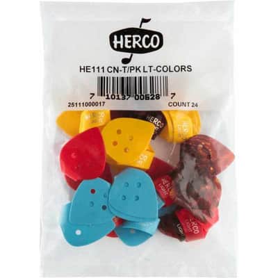 HERCO HE111 Onglets - Sachet de 24 médiators pouce Light image 1