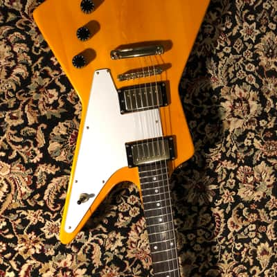 Tokai MIC Love Rock Explorer Korina Top, Gold Hardware image 8