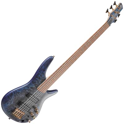 Ibanez SR305EDXCZM SR Standard 5-String Electric Bass – Cosmic Blue Frozen Matte image 3