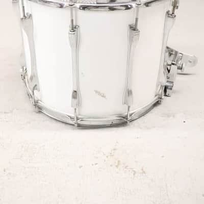 Ludwig 12x15 Marching Snare Drum White Cortex Vintage 1970's image 10