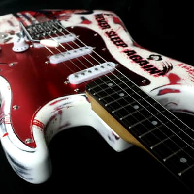 Custom Painted  and Upgraded Fender Squier CXS Strat With Matching Headstock-Aged and Relic'ed image 14