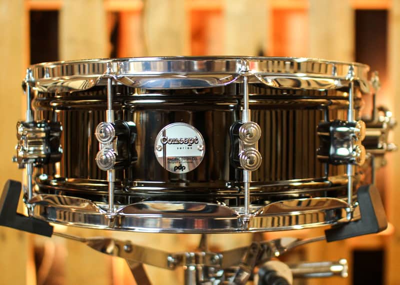 PDP 5.5x14 Concept Black Nickel over Steel Snare Drum - PDSN5514BNCR image 1