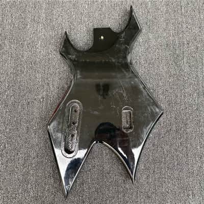 Black 4 String Electric Bass Basswood Body DIY Project image 3