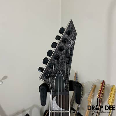 ESP LTD Kirk Hammett Signature KH-V Electric Guitar w/ Case - Black Sparkle image 10