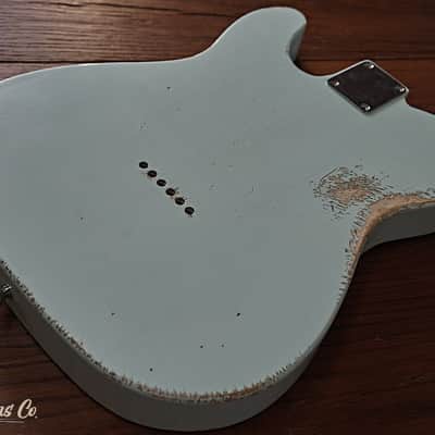 Telecaster Body Sonic Blue Relic - Vintage Style Aged Nitro image 4