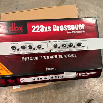 dbx 223xs XLR Stereo 2-Way/Mono 3-Way Crossover 2010s - Silver image 1