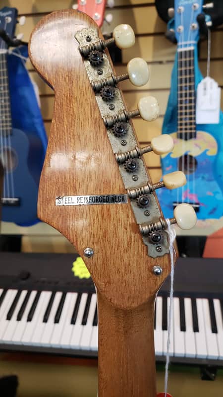 Teisco Del Ray E-200 Tulip 1960's Sunburst w/case image 1