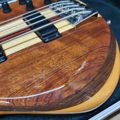 Pre Gibson Tobias Classic 5 String Bass #1782 Unique Rare Bubinga Bartolini image 9