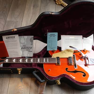 GRETSCH G6120DE Duane Eddy Signature Hollow Body Desert Sunrise, Hardcase, Papers, 3, 18 KG image 22