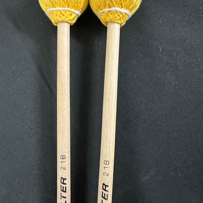 Mike Balter 21B Pro Vibe Series Mallets, Birch, Yellow - EXCELLENT image 7