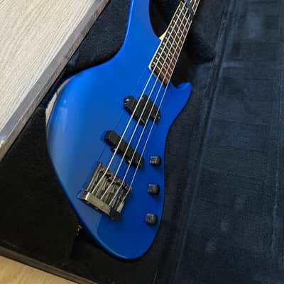 1986 Guild Pilot Bass Guitar SB-604 Blue Active EMGS W/OHSC image 2