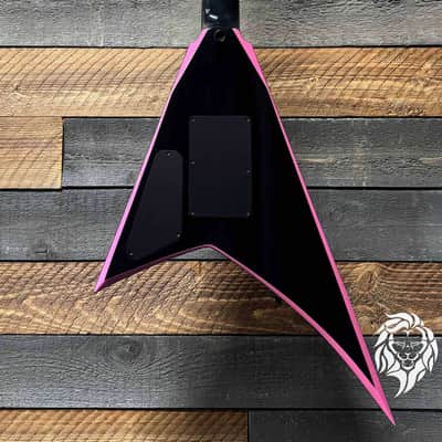 Jackson Custom Shop Randy Rhoads RR24 1H Black with Pink Bevel RR4070 image 2