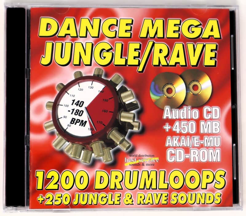 Best Service XX-Large Dance Mega Jungle Rave Akai E-Mu Systems & Audio Format Sample Library/Sound Library/Sampling Double CD 1990s image 1
