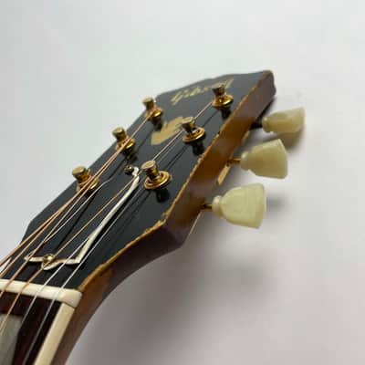 Gibson J-185 1957 - Sunburst Maple Back and sides, Spruce top Real Cannon! Original Brown Gibson Hardshell case. image 9