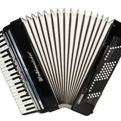 Weltmeister Consona Converter Free Bass Stradella German Piano Accordion New Straps Case 2119 Great Professional Accordion Gorgeous Sound image 3