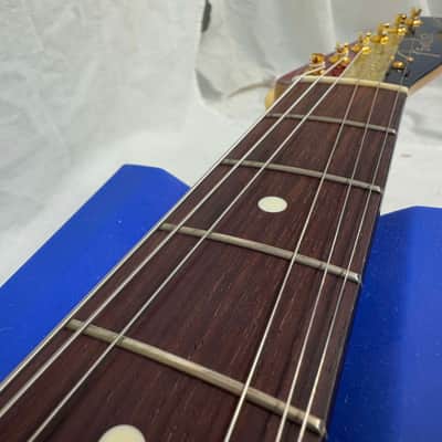 Fender Buck Owens Telecaster Guitar with Case 2002 - 2004 - MIJ Made In Japan - Red, Silver & Blue Sparkle image 21