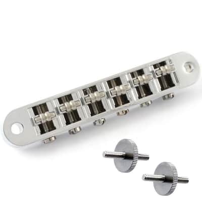 NEW Roller Tunematic BRIDGE for Gibson Les Paul SG TuneOMatic - CHROME image 1
