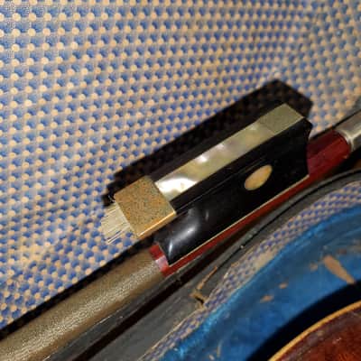 Stainer Antique Violin with coffin case restored with fiddle violin bridge set up 1 bad gear image 11