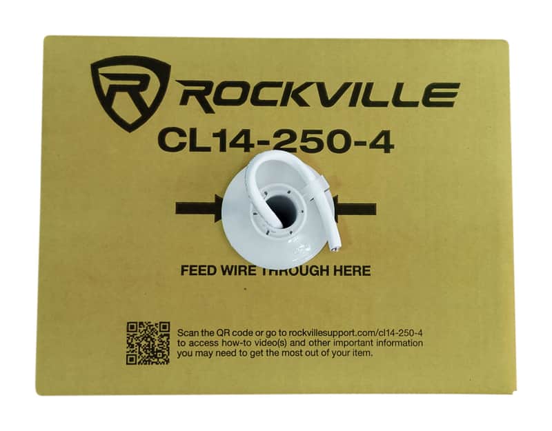 Rockville CL14-250-4 CL2 Rated 14 AWG 250' 4 Conductor Speaker Wire In Ceiling image 1