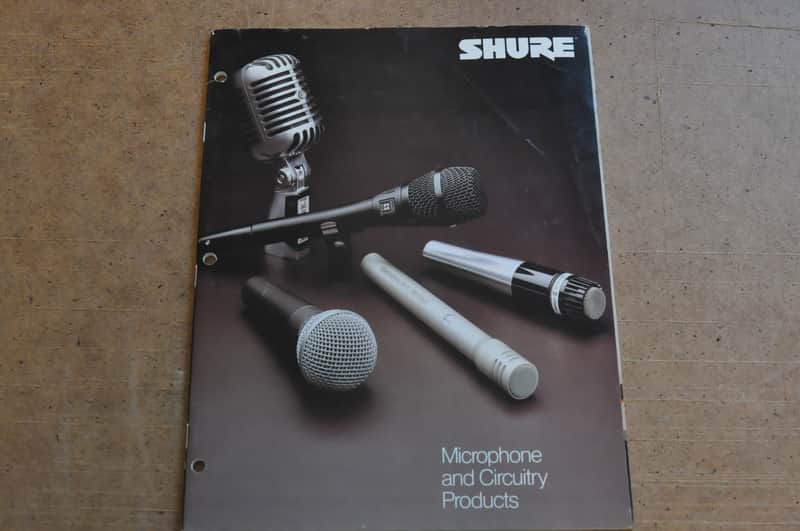 Shure Microphones and Circuitry Products vintage catalog booklet brochure. 1982 image 1