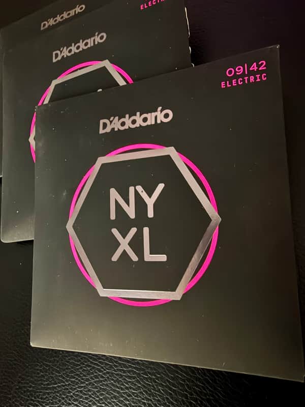 D'Addario NYXL0942 Nickel Wound Super Light 9-42 3-Pack image 1