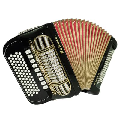 Hohner Riviera III 5 Row Lightweight Button Accordion 96 Bass made in Germany, C Griff, New Straps and Soft Bag, Original Accordeone de Botones, 2714 image 4