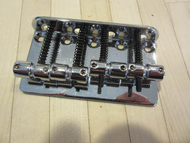 Fender player series Jazz bass bridge and plate 2022-2023 - chrome image 1