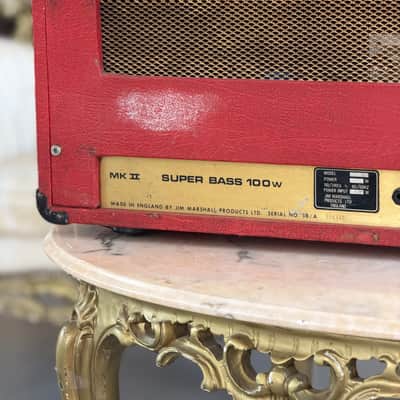 Marshall JMP SuperBass 100w anno 1979 Red Tolex image 6