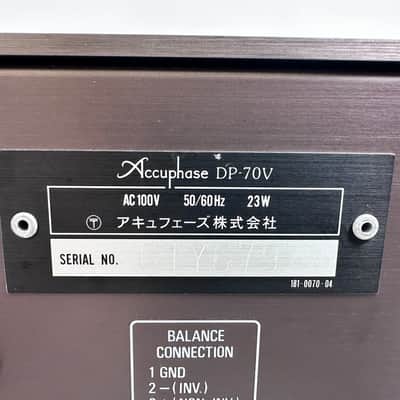 Accuphase DP-70V CD Player w/ Remote image 12