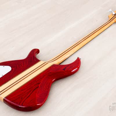 1982 Aria Pro II SB-R60 PR Vintage Neck Through Bass Padauk Red, Near-Mint, Japan Matsumoku image 14