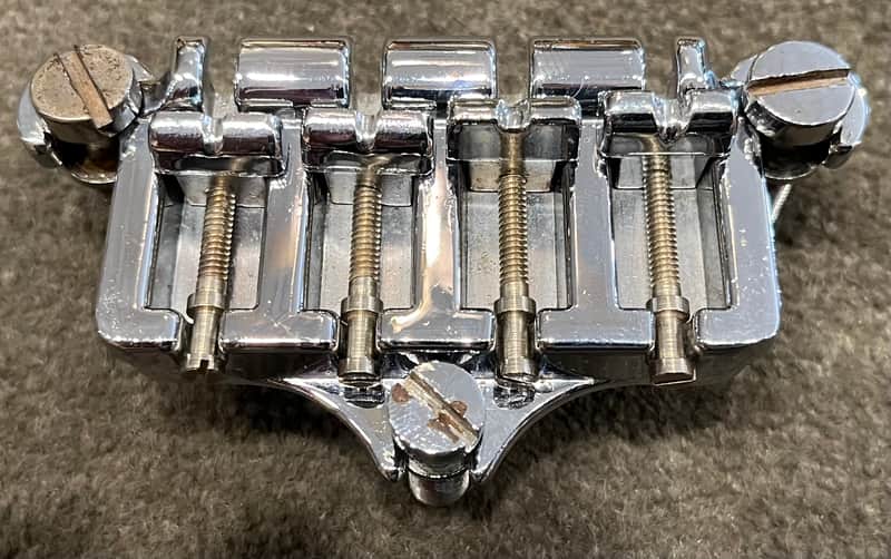 Gibson EB2 EB3 Thunderbird Bridge 1960’s - 1970’s - Chrome image 1