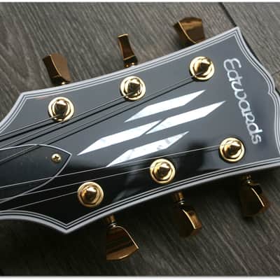 We listen offers EDWARDS  "ELP-130 CD Black P90" Japan by ESP (Broken and repaired neck!!!) image 2