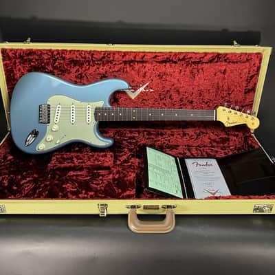 Fender Custom Shop 1959 Stratocaster Hardtail Time Capsule - Aged Blue Agave image 7