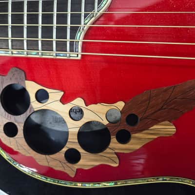 Ovation Celebrity Limited Edition Model CP 2001 Electric Acoustic Guitar 2006 - Red Flame image 19