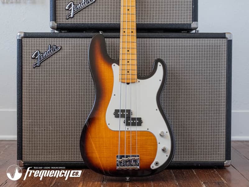Fender Select Precision Bass in a Two Tone Sunburst wit a Flamed Maple Top and Fretboard - 2012 image 1