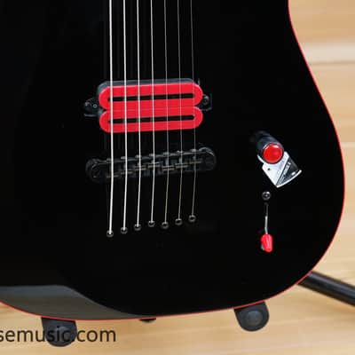 Schecter Sunset-7 Red Dawn - Gloss Black image 6