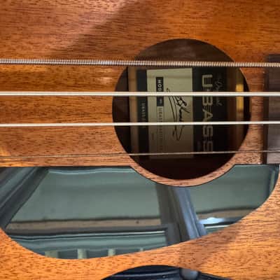 Mint- Kala U-Bass Bakithi Kumalo Signature Acoustic-Electric Bass, Mahogany Natural image 6