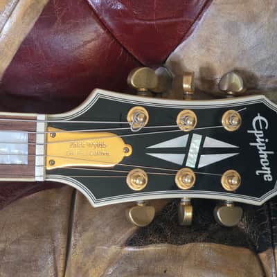 Zakk Wylde Les Paul Custom Bullseye Signed 50th Anniversary Black Sabbath Electric Guitar by Gibson Epiphone image 21