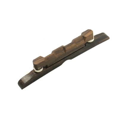Adjustable Mandolin Bridge Saddle and Base, Rosewood image 2