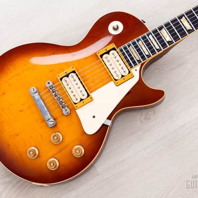 1980 Tokai Reborn Old Love Rock LS120 Original Burst w/ Lifton-Style Case, Double Cream DiMarzio PAF image 1