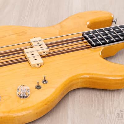 1979 Kramer DMZ 4000 Vintage Aluminum Neck Bass Natural w/ Case image 6