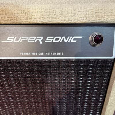 Used Fender Super Sonic 1x12 Guitar Combo Amp Blonde, 60w image 9