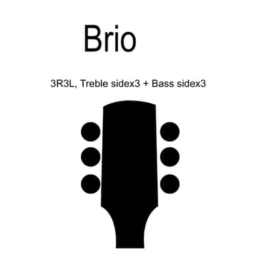 Brio 3x3 Locking Tuners 18:1 Ratio • Full Sealed Locking Machine Heads - Chrome image 4