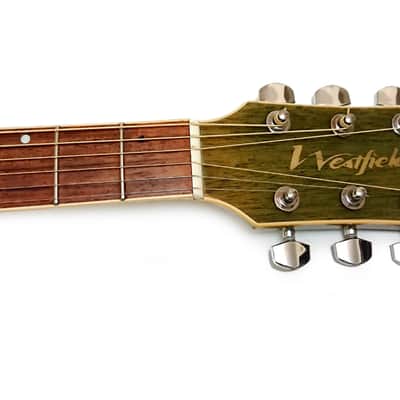Westfield Electro Acoustic Guitar TF656P Trans Green Burst 2003 image 10