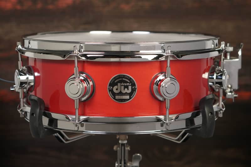 DW 4.5x13" Pre-Collector's Series Snare Drum - Red Lacquer - Carl Allen image 1