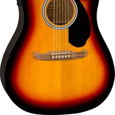 Fender FA-125CE Dreadnought Acoustic Electric Guitar, Sunburst image 2
